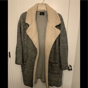 Zara sherpa collar coat